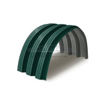 Профнастил H112ПГ-0.95, для бескаркассных ангаров, Полиэстер RAL 6005