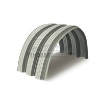 Профнастил H114ПГ-1.2, для бескаркассных ангаров, Полиэстер RAL 9002