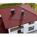 Четверник конька полукруглого 0,5 Satin RAL3011 с пленкой Четверник конька полукруглого 0,5 Satin RAL3011 с пленкой