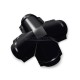 Четверник конька полукруглого 0,5 Satin RAL9005 с пленкой Четверник конька полукруглого 0,5 Satin RAL9005 с пленкой