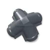 Четверник конька полукруглого 0,5 GreenCoat Pural BT RR23 с пленкой Четверник конька полукруглого 0,5 GreenCoat Pural BT RR23 с пленкой