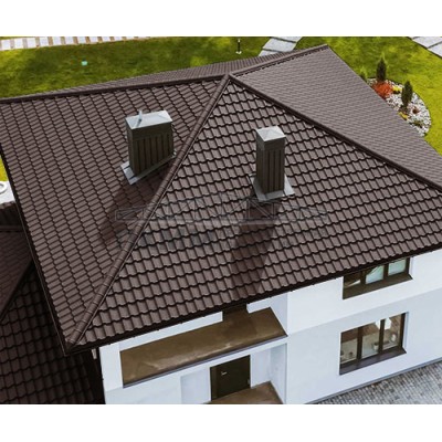 Четверник конька полукруглого 0,5 GreenCoat Pural BT RR887 с пленкой Четверник конька полукруглого 0,5 GreenCoat Pural BT RR887 с пленкой