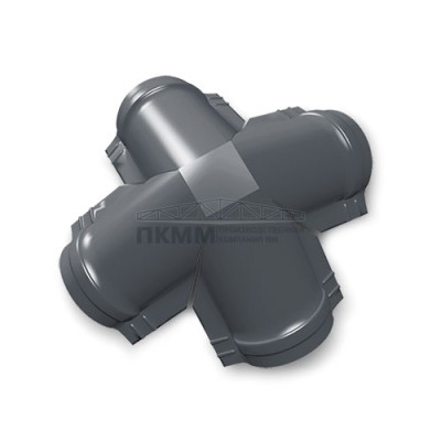Четверник конька полукруглого 0,5 GreenCoat Pural BT, matt RR23 с пленкой