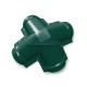 Четверник конька полукруглого 0,5 Satin Matt RAL6005 с пленкой