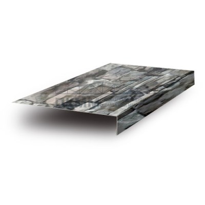 Планка лобовая 200х30х2000-0.5 ECOSTEEL Белый Камень