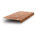 Планка лобовая 200х30х2000-0.5 ECOSTEEL Кирпич Планка лобовая 200х30х2000-0.5 ECOSTEEL Кирпич