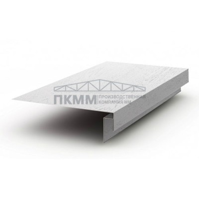 Планка лобовая сложная 250х50х2000-0.5 ECOSTEEL_MA Беленый Дуб