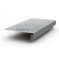 Планка лобовая сложная 250х50х2000-0.45 Полиэстер RAL9006 Планка лобовая сложная 250х50х2000-0.45 Полиэстер RAL9006