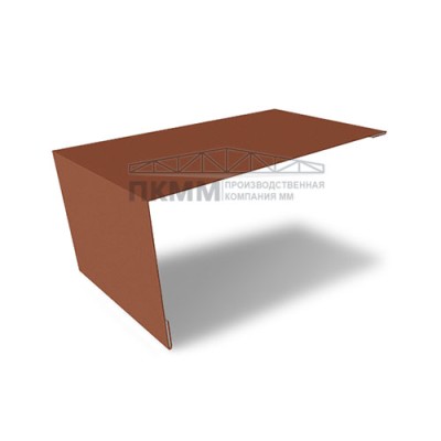 Планка мансардная 80х20-0,5 Satin Matt TX RAL8004