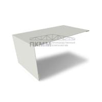 Планка мансардная 80х20-0,5 Satin RAL9003 с пленкой