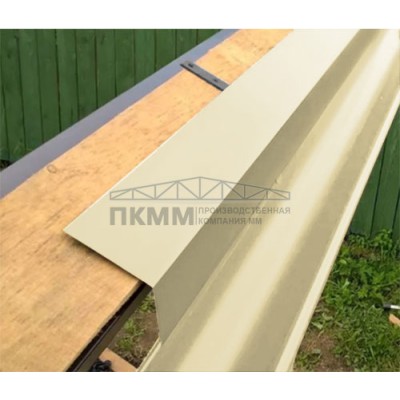 Планка капельник 100х55х2000-0.5 Пластизол RAL1014
