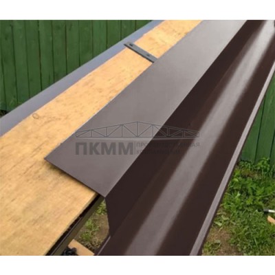 Планка капельник 100х55х2000-0.5 Пластизол RAL8017 Планка капельник 100х55х2000-0.5 Пластизол RAL8017