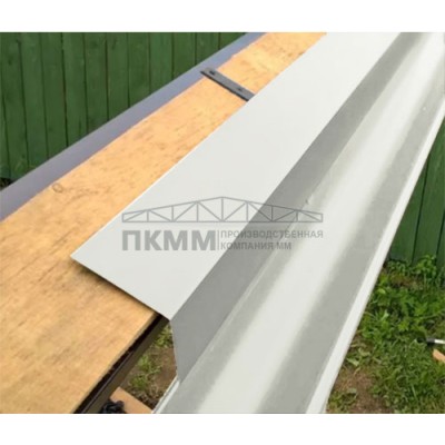 Планка капельник 100х55х2000-0.45 Полиэстер RAL9002
