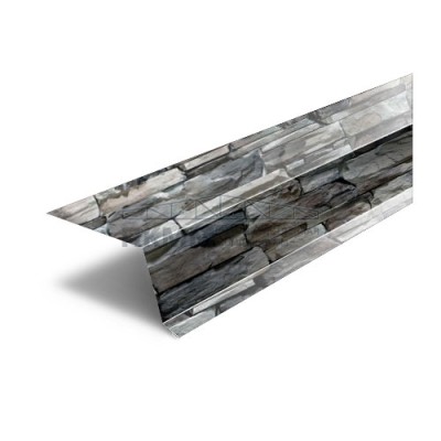 Планка капельник 100х55х2000-0.5 ECOSTEEL Белый Камень