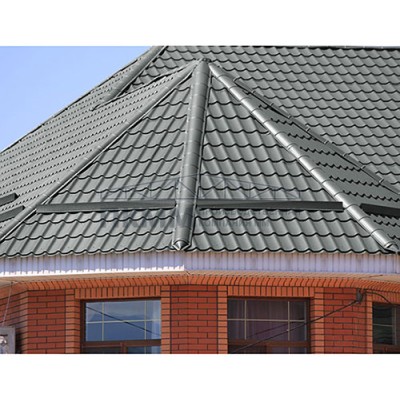 Планка конька круглого R110х2000-0.45 Полиэстер RAL7005 Планка конька круглого R110х2000-0.45 Полиэстер RAL7005