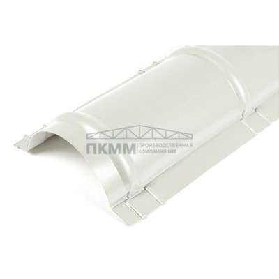 Планка конька круглого R110х2000-0.5 Пластизол RAL9010