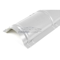 Планка конька круглого R110х2000-0.45 Полиэстер RAL7047 Планка конька круглого R110х2000-0.45 Полиэстер RAL7047