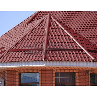 Планка конька круглого R110х2000-0.45 Полиэстер RAL3011 Планка конька круглого R110х2000-0.45 Полиэстер RAL3011