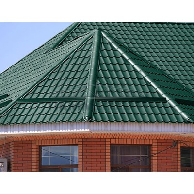 Планка конька круглого R110х2000-0.5 Viking E RAL6005
