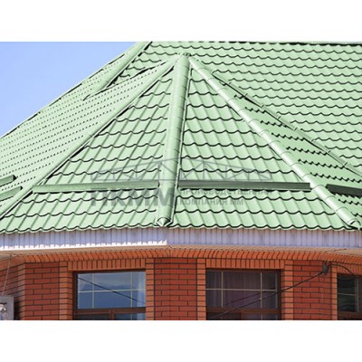 Планка конька круглого R110х2000-0.5 Norman RAL6019