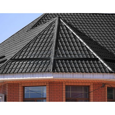 Планка конька круглого R110х2000-0.45 Viking RAL9005