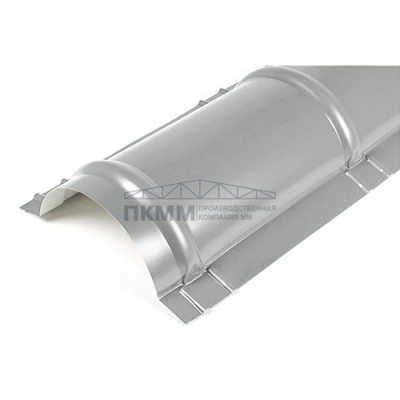Планка конька круглого R110х2000-0.5 Norman RAL9006 Планка конька круглого R110х2000-0.5 Norman RAL9006