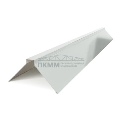 Планка конька плоского 150х150х2000-0.45 Полиэстер RAL7047
