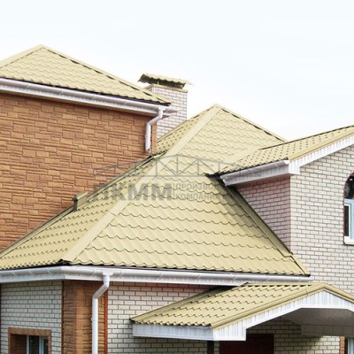 Планка конька плоского 190х190х2000-0.5 Norman RAL1014 Планка конька плоского 190х190х2000-0.5 Norman RAL1014