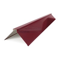 Планка конька плоского 190х190х2000-0.45 Полиэстер RAL3005 Планка конька плоского 190х190х2000-0.45 Полиэстер RAL3005