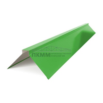 Планка конька плоского 150х150х2000-0.5 Полиэстер RAL6018