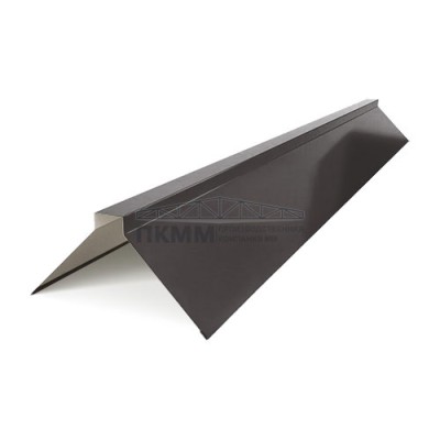 Планка конька плоского 190х190х2000-0.5 Viking E RAL8019