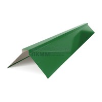 Планка конька плоского 190х190х2000-0.45 Полиэстер RAL6002 Планка конька плоского 190х190х2000-0.45 Полиэстер RAL6002