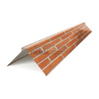 Планка конька плоского 150х150х2000-0.5 ECOSTEEL Кирпич Планка конька плоского 150х150х2000-0.5 ECOSTEEL Кирпич