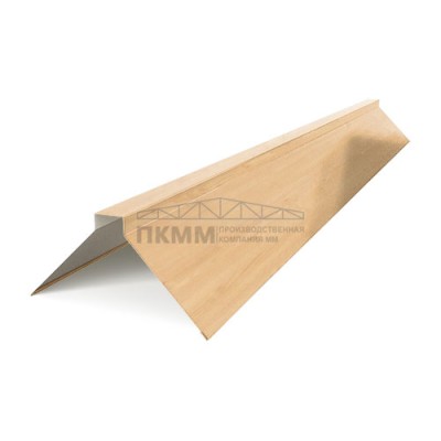 Планка конька плоского 120х120х2000-0.5 ECOSTEEL Клен