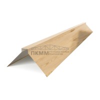 Планка конька плоского 120х120х2000-0.5 ECOSTEEL Сосна