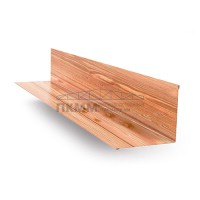 Планка примыкания верхняя 250х147х2000-0.5 ECOSTEEL_T Кедр Планка примыкания верхняя 250х147х2000-0.5 ECOSTEEL_T Кедр