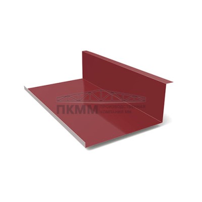 Планка примыкания нижняя 250х122х2000-0.5 Norman RAL3011 Планка примыкания нижняя 250х122х2000-0.5 Norman RAL3011
