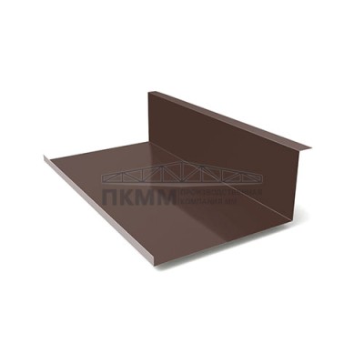Планка примыкания нижняя 250х122х2000-0.5 Viking E RAL8017 Планка примыкания нижняя 250х122х2000-0.5 Viking E RAL8017