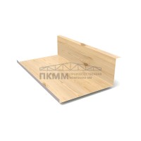 Планка примыкания нижняя 250х122х2000-0.5 ECOSTEEL_T Сосна