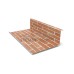 Планка примыкания нижняя 250х122х2000-0.5 ECOSTEEL Кирпич Планка примыкания нижняя 250х122х2000-0.5 ECOSTEEL Кирпич