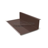 Планка примыкания нижняя 250х122х2000-0.45 Полиэстер RAL8017