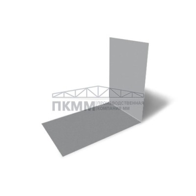 Планка снегозадержания усиливающая 0,5 Satin RAL7004 с пленкой