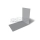 Планка снегозадержания усиливающая 0,5 Satin RAL7004 с пленкой