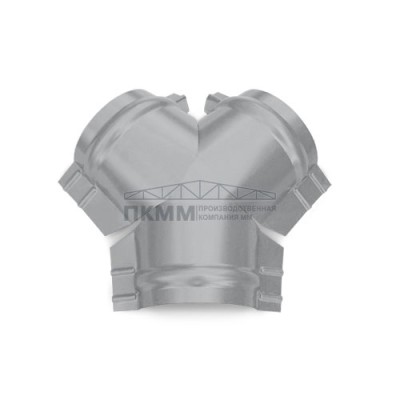 Тройник Y конька полукруглого 0,45 Drap TX RAL7004 с пленкой Тройник Y конька полукруглого 0,45 Drap TX RAL7004 с пленкой