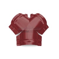 Тройник Y конька полукруглого 0,5 Satin RAL3011 с пленкой Тройник Y конька полукруглого 0,5 Satin RAL3011 с пленкой