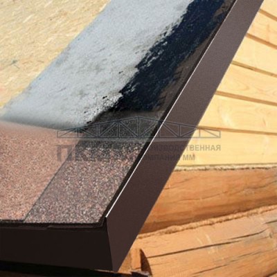 Планка ветровая 100х20х70 0,5 Atlas X RAL8017 с пленкой Планка ветровая 100х20х70 0,5 Atlas X RAL8017 с пленкой