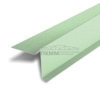 Планка ветровая двойная завальцовка 60х30х90 0,45 Полиэстер RAL6019 с пленкой Планка ветровая двойная завальцовка 60х30х90 0,45 Полиэстер RAL6019 с пленкой