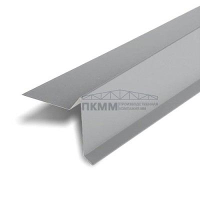 Планка ветровая двойная завальцовка 60х30х90 0,45 Drap TX RAL7004