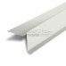 Планка ветровая двойная завальцовка 60х30х90 0,5 Satin RAL9003 с пленкой