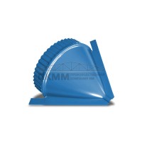 Заглушка конька круглого конусная-0.45 Полиэстер RAL5015 Заглушка конька круглого конусная-0.45 Полиэстер RAL5015